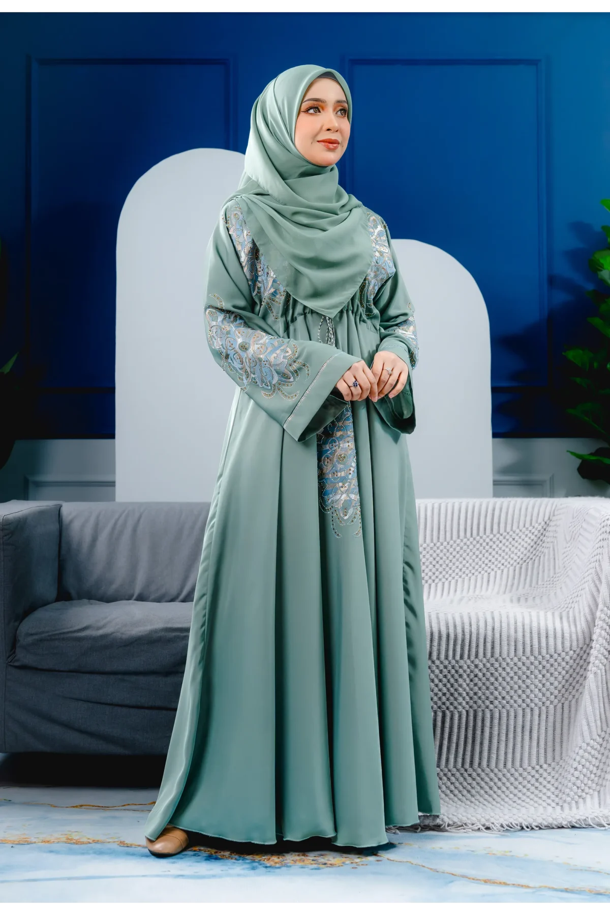 Abaya Nuur 2.0 Sage Green