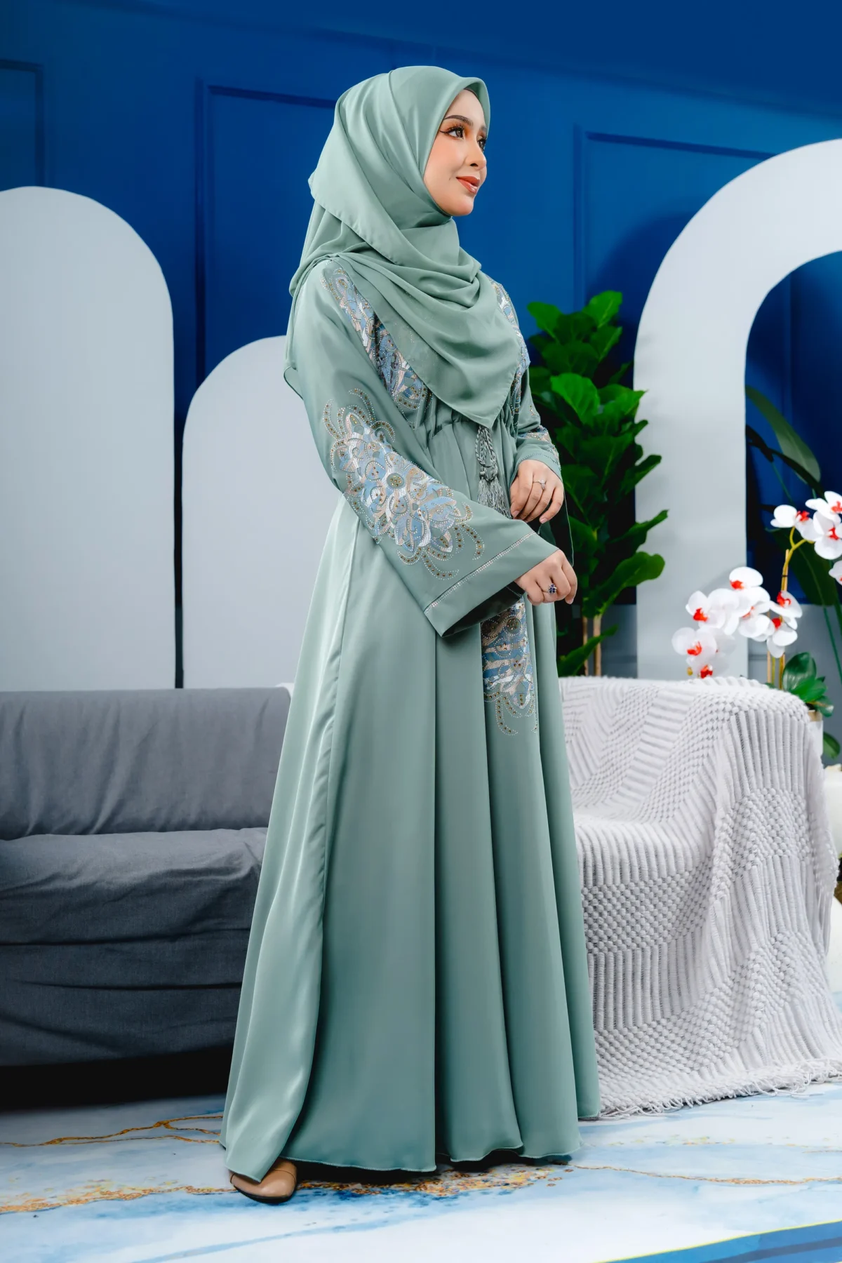 Abaya Nuur 2.0 Sage Green