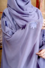 Abaya Warda Purple Mauve